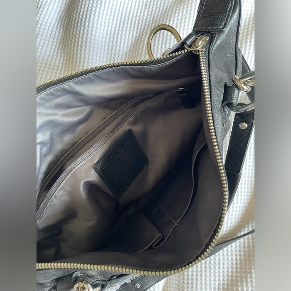 Coach Black Leather Kristin Satchel - Picture 5 of 6